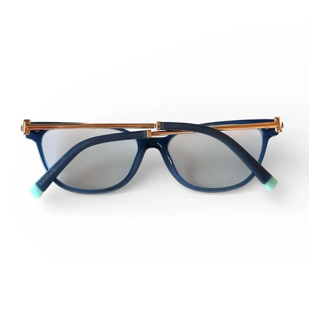Tiffany & Co. TF2223-B Blue Opal Swarovski Cat Eye Eyeglass Frames
